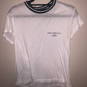 Brandy Melville White New York City Shirt
